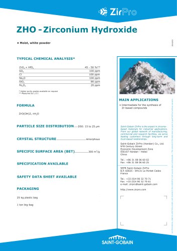 ZHO  -  Zirconium Hydroxide