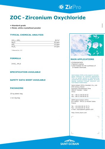 ZOC  -  Zirconium Oxychloride