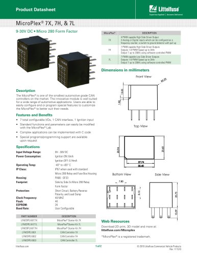 MicroPlex® 7X, 7H, & 7L