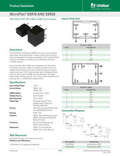 MicroPlex® SSR18 AND SSR30