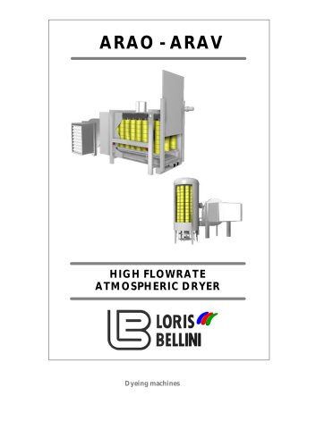 ARAO – ARAV High flowrate atmospheric dryer