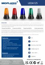 Datasheet - Sounder/Beacon LEDA125