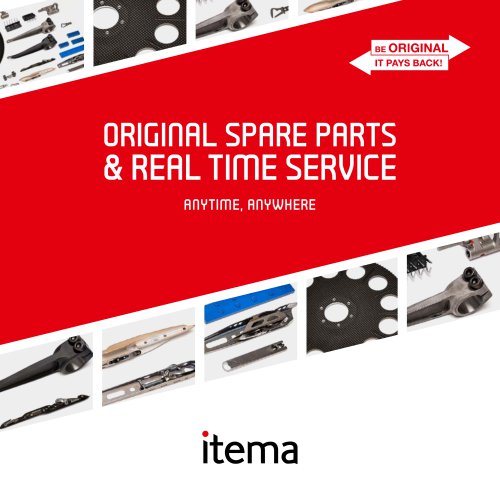 ORIGINAL SPARE PARTS & REAL TIME SERVICE ANYTIME, ANYWHERE