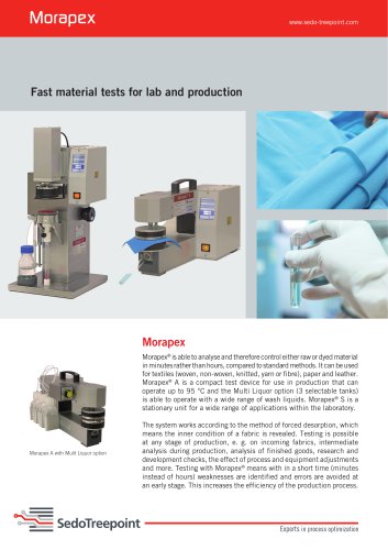 Fast material tests for lab and production