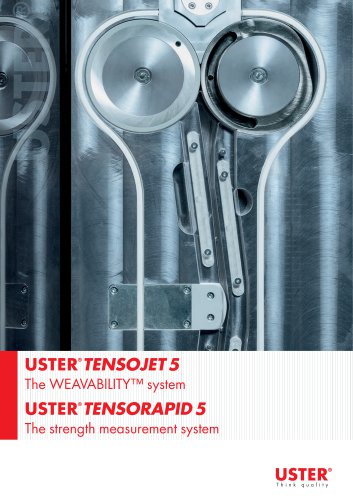 USTER TENSOJET 5 USTER TENSORAPID 5