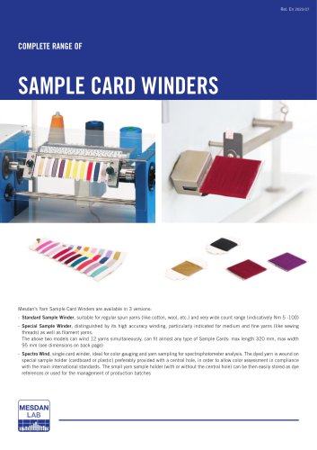 SAMPLE CARD WINDERS