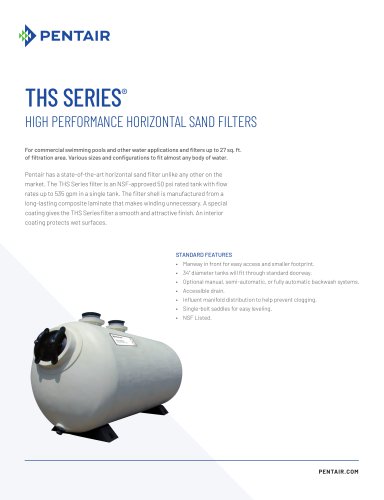 THS Series Horizontal Sand Filter