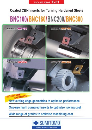 Coated CBN Inserts for Turning Hardened Steels.