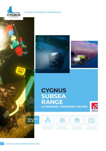 Cygnus Subsea Ultrasonic Thickness Gauges