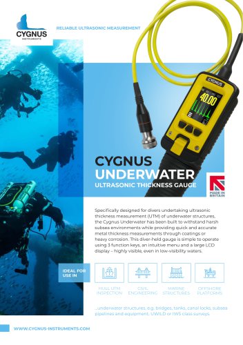 NEW Cygnus Underwater Diver-Held UTG