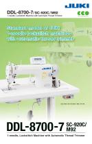 DDL-8700-7 (with Automatic Thread Trimmer) DDL-8700