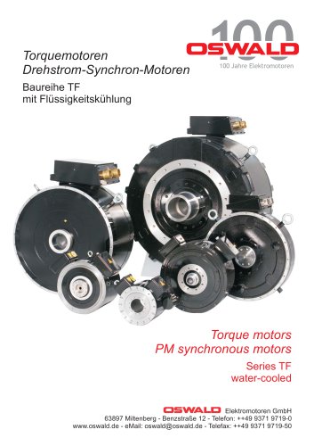 TF TORQUE MOTORS: HIGH TORQUE - LOW SPEED MOTORS