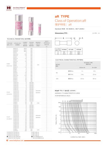 Hollyland Class aR Type Fuses HCaR series