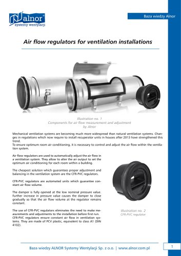 Constant Airflow Regulators