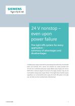 24 V nonstop even upon power failure - application note