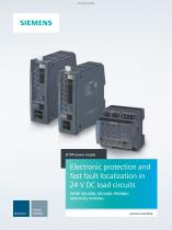 SITOP SEL1200/1400, PSE200U - Electronic protection of 24 V DC load circuits with fast fault detection