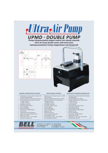 UP SERIES - Air-Hydraulic Pump Double Motor