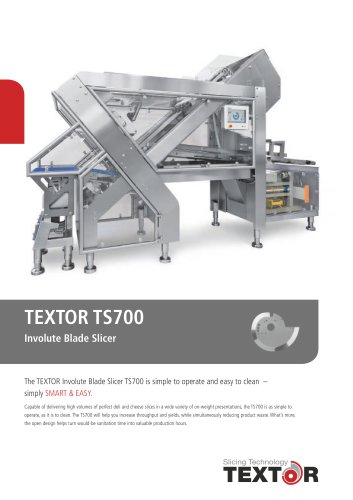 TEXTOR TS700 Involute Blade Slicer