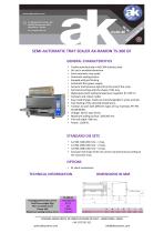 SEMI-AUTOMATIC TRAY SEALER AK-RAMON TS-300 GF