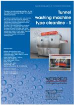 Tunnel washing machine type cleanline