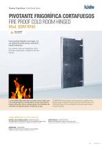 FIRE PROOF COLD ROOM HINGED