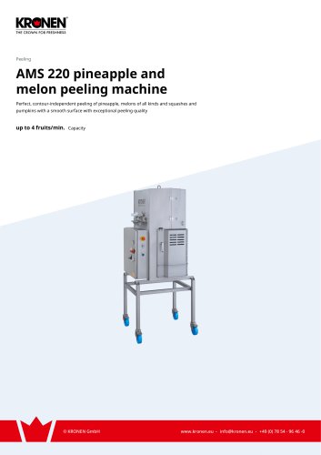 AMS 220 pineapple and melon peeling machine