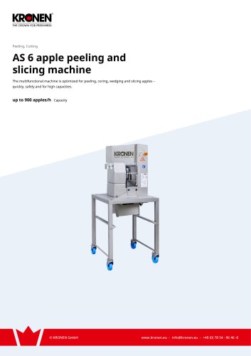 AS 6 apple peeling and slicing machine