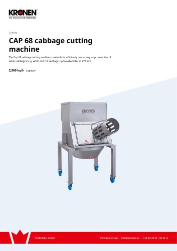 CAP 68 cabbage cutting machine