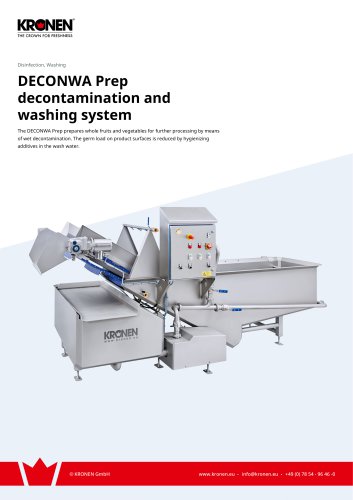 DECONWA Prep decontamination and washing system