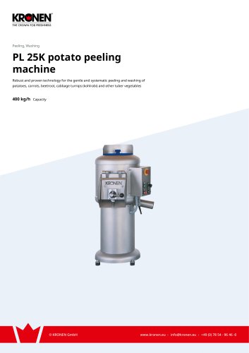 PL 25K potato peeling machine