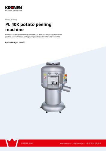 PL 40K potato peeling machine