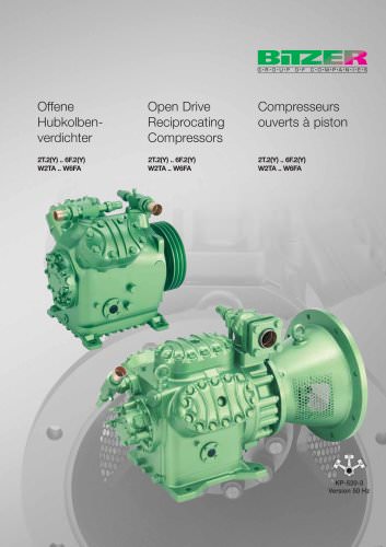 Open Drive Recip. Compressors (2T.2..6F.2, W2TA..W6FA)  KP-520-3