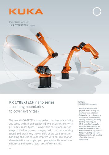 Kuka best sale cybertech nano