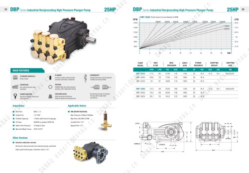 Industrial Reciprocating High pressure plunger pump