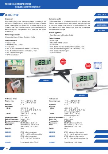 Alarm Thermometer LT 101/102