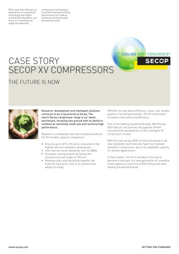 CASE STORY SECOP XV COMPRESSORS