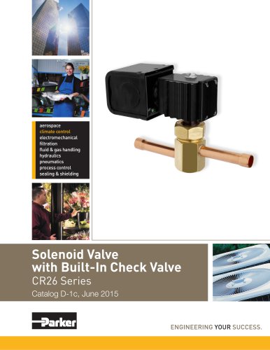 Solenoid Valve with Built-In Check Valve