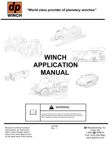 Winch application manual