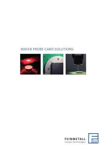 WAFER PROBE CARD SOLUTIONS