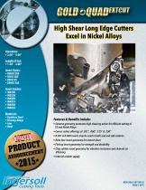 High Shear Long Edge Cutters Excel in Nickel Alloys