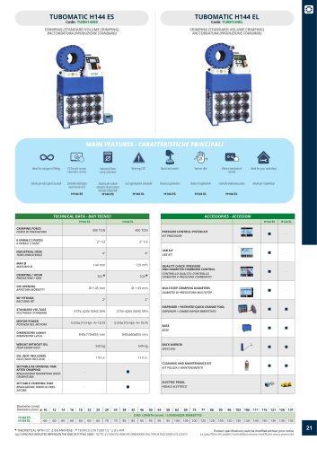 TUBOMATIC H144 ES/TUBOMATIC H144 EL