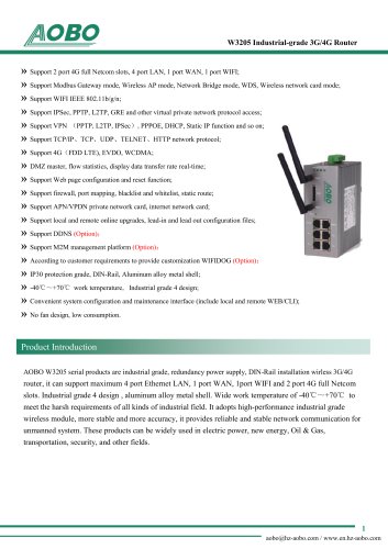 Industrial Grade 3G /4G Router