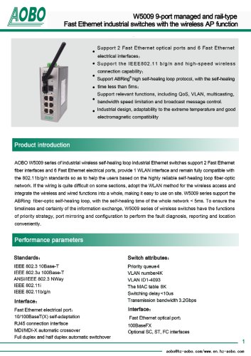 Industrial Network switches /AOBO W5009