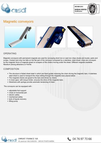 Magnetic conveyors