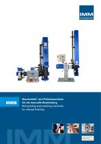 Stationary belt grinding and polishing machines for manual operation. Backstands.