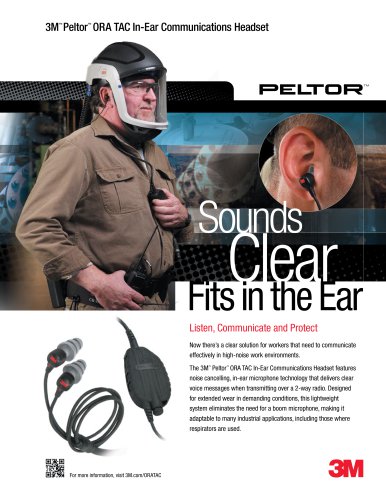 3M Peltor ORA TAC In-Ear Headset