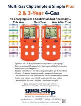 Multi Gas Clip Simple & Simple Plus 2 & 3-Year 4-Gas