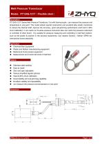 ZHYQ PT124G-121T flexible melt pressure transducer for plastic extruder