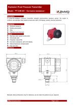 ZHYQ Standard explosion proof pressure transmitter PT124B-281 for pressure measurement in hazardous area