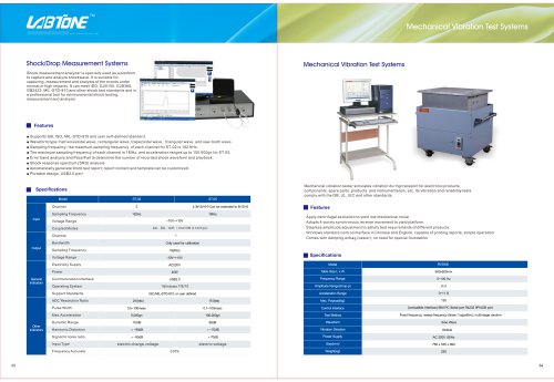 Labtone Mechanical Vibration Test Machine RV3000, RV8000